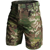 Jessie Kidden men's tactical stretch shorts front view for versatile outdoor comfort.