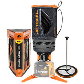 Jetboil Flash Java 1.0L stove assembly for compact backpacking setup.