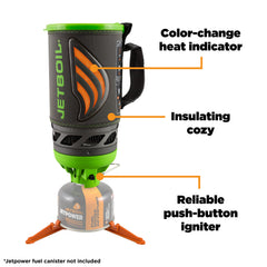 Jetboil Flash Java Kit pushbutton igniter speeds stove start on trail