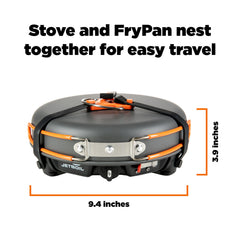 Jetboil HalfGen regulator technology provides precise heat control during cooking.
