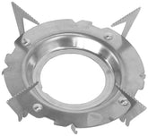 Jetboil pot support attached to a burner for stable cooking surfaces
