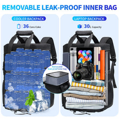 Jetviivid Cooler Backpack side pockets demonstrate organized storage for outdoor gear.