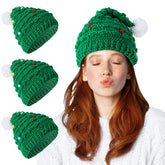 Jeyiour 3-piece green Christmas tree hat set — image 1