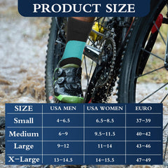 Jeyiour waterproof-socks-cuff-note clarifies cuff limits for water exposure in use.