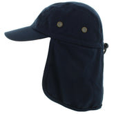 JFH 4 Panel Cap with Neck Flap front view protects from sun.