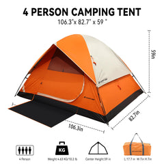 JG AURORA DEER interior spacious layout supports 3-4 campers.