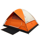 JG AURORA DEER tent rainfly waterproof exterior provides light rain protection.