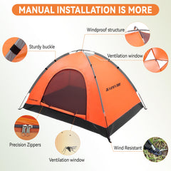 JG AURORA DEER quick setup enables one-person pitching in minutes