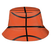 JHAKEDB basketball bucket hat front view showing sun shade for outdoor sports