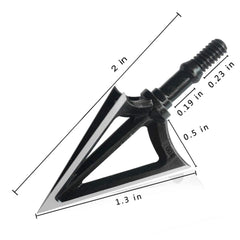JIANZD Archery Broadheads 100 Grain X1 blades highlighting edge retention for field use.