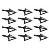 JIANZD Archery Broadheads 100 Grain X1 closeup shows stainless steel blades for durability.