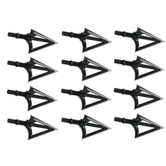 JIANZD Archery Broadheads 100 Grain X1 closeup shows stainless steel blades for durability.