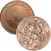 Jig Pro Shop Spartan medallion front view with deep relief detail.