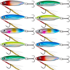 Jigging lure lead fish with knife-head design for accurate casting