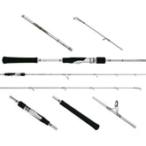 Jigging World SBS200 rod shows a carbon body ideal for all-day slow pitch jigging.