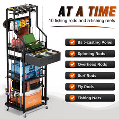 Top and bottom clamps gripping a fishing rod for secure fit