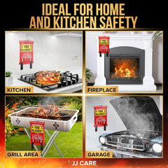 JJ CARE fire blanket folded compactly for easy storage