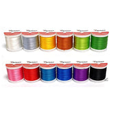 Close-up of JK007 E-size nylon rod-wrapping thread on a spool