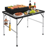 jkwokback folding camping table folded compact for easy transport