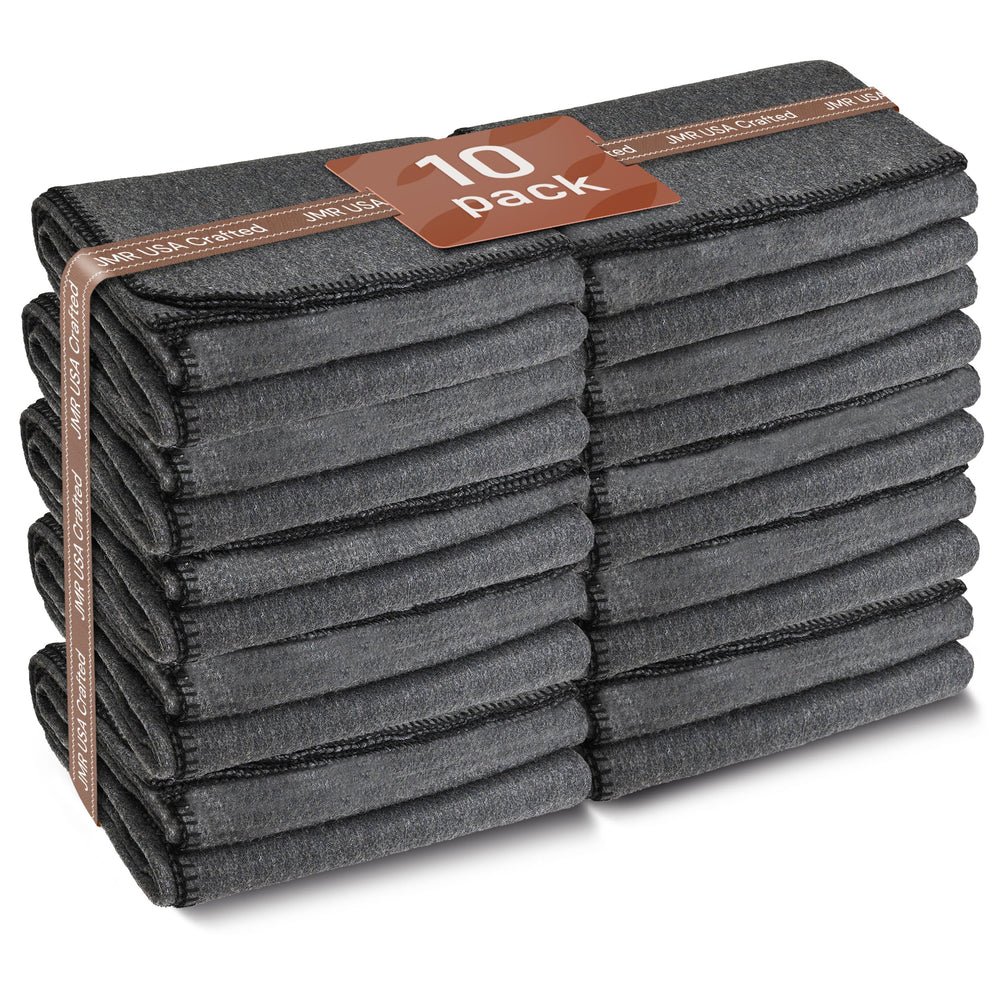 JMR USA Wool Camping Blanket folded neatly for compact warmth anywhere.