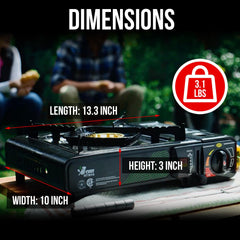 Jo Chef carrying case enables easy transport on camping trips