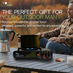 Jo Chef camping stove compact design enables easy transport on road trips