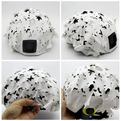 JOAXOR 3D laser-cut helmet cover detail showcasing precision edges.