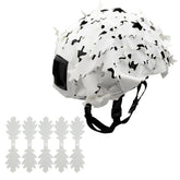 JOAXOR tactical helmet cover in camo — front view highlighting concealment.