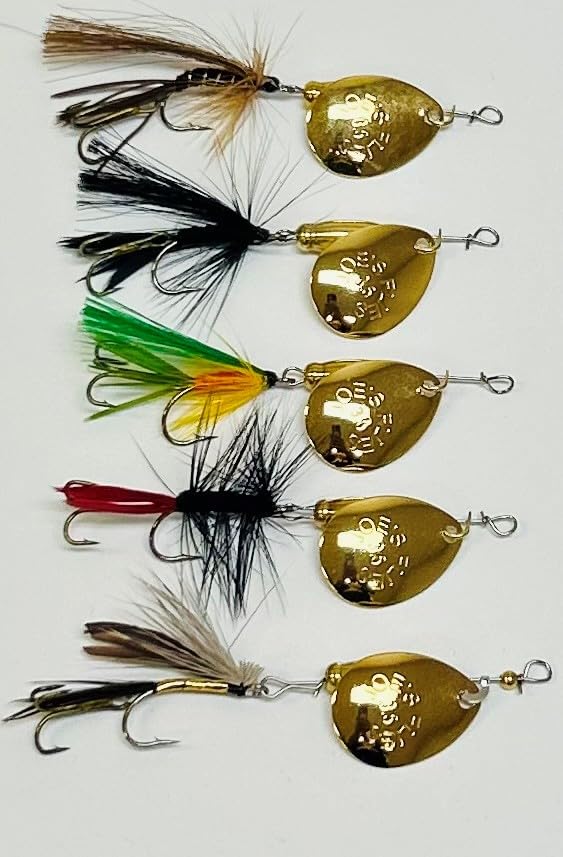 Hand-tied Super Striker spinner-fly with solid brass components