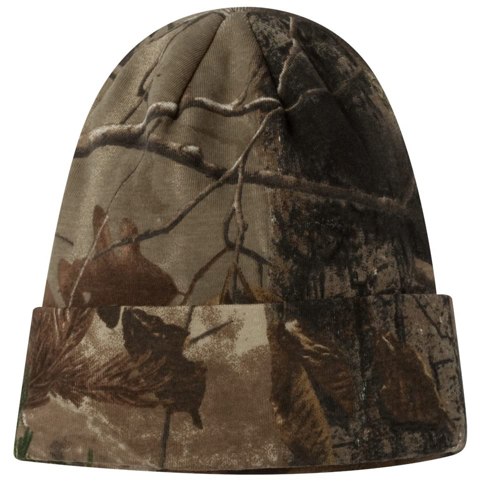 Joe's USA camo knit 12-inch hunting beanie provides field warmth with camouflage pattern