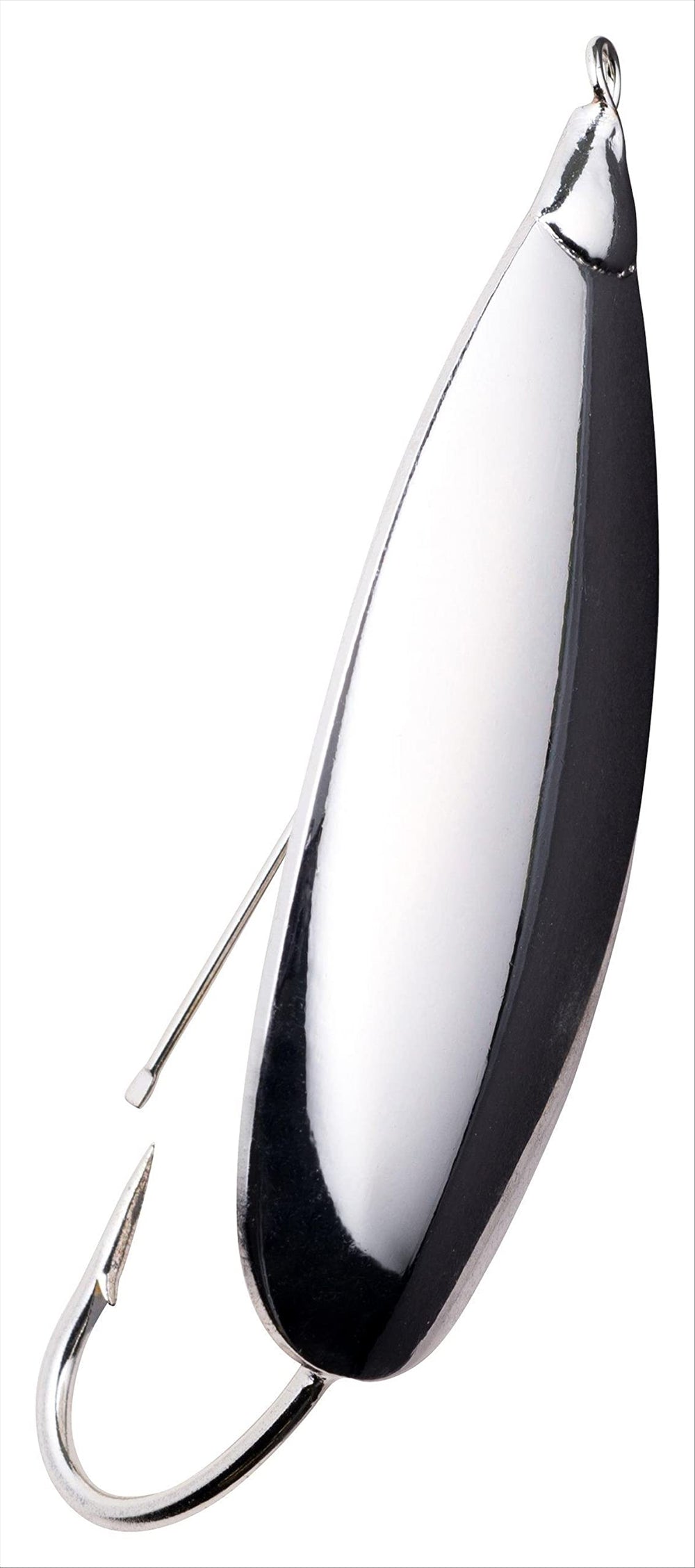 Johnson Minnow Silver with weed guard for weed-free casting and longer retrieves.