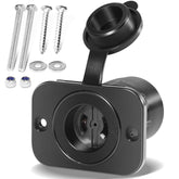 Johntruck 2126 12V downrigger receptacle exterior with waterproof cap