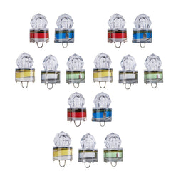 JOJOCY 15-pack Deep Drop LED Fishing Light Diamond Shape Underwater