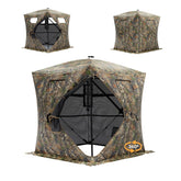 JOMAILIEEL 360 see-through windows with diamond door for field visibility and concealment.