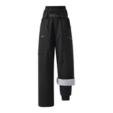 JOMLUN women's hiking pants fleece-lined closeup for warmth and versatility