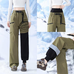 JOMLUN fleece liner pants demonstrate removable warmth for 3-in-1 wear
