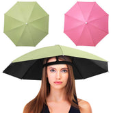 JOONOR umbrella hat folded to 41 cm for compact shade.