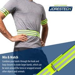 JORESTECH 360-degree reflectivity visible from all angles during use