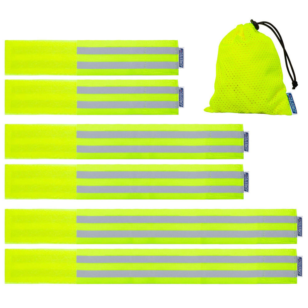 JORESTECH reflective wristbands boost daytime and night visibility for runners