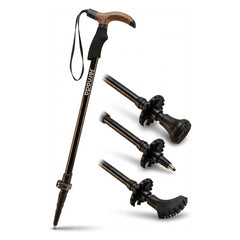 Jornada Ultralight Poles folded compact for travel storage.
