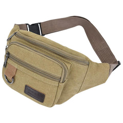 Jorzer canvas fanny pack with large capacity for essentials on the go.