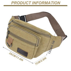 Jorzer fanny pack showing multiple compartments for keys, wallet, and phone.