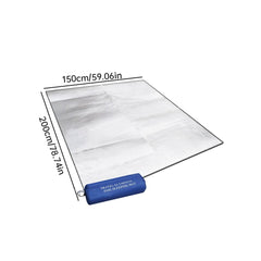 Jorzer ground mat folded compact for easy carrying and storage.