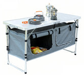 JOUYEK camping table top with aluminium composite surface for outdoor meals.