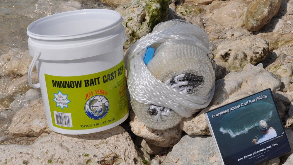 Joy Fish cast net Minnow 7 ft radius closeup shows sturdy lead distribution for reliable throws