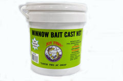 Joy Fish Minnow cast net setup reflects durable skirt design for easy deployments