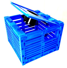 Joy Fish stone crab trap in unassembled form for quick, easy setup.