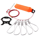 Joyeee 200lb stainless steel fishing stringer extended with long lanyard