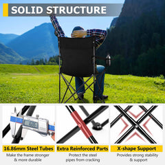 Joyfair portable camping chair at a tailgating scene shows versatile seating.