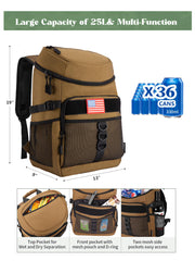 JOYHILL backpack cooler front pocket keeps keys and wallet organized on trips